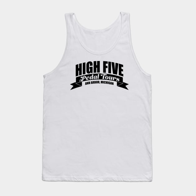 High Five Black Horizontal Tank Top by HighFive